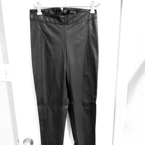 Faux leather leggings